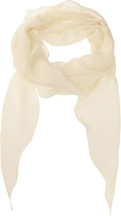 Women Solid Rhombus Gauze Wrinkle Neck Scarf Shawl Beach Wrap | Amazon (US)
