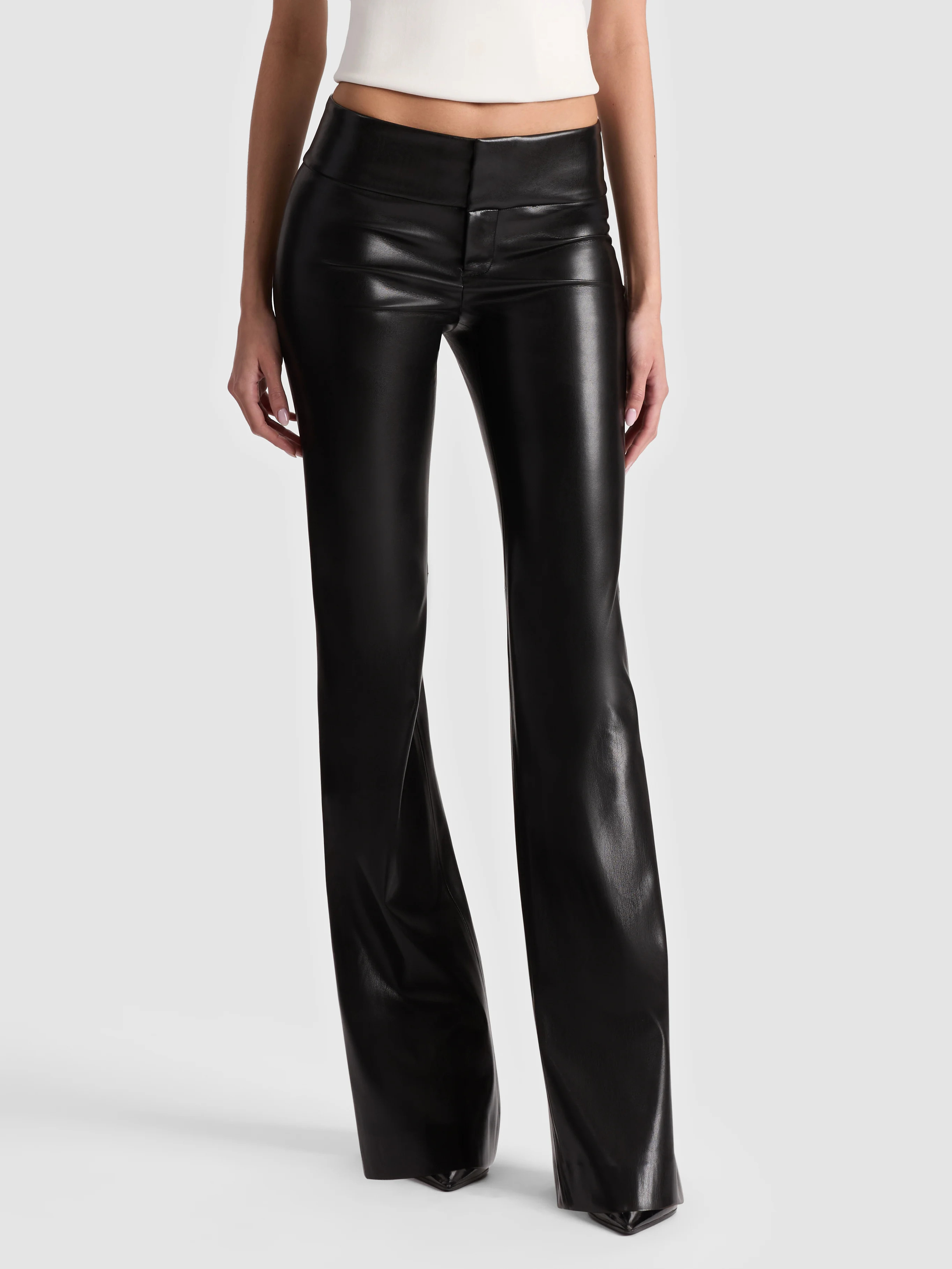 alice + olivia OLIVIA VEGAN BOOTCUT PANT | Alice + Olivia
