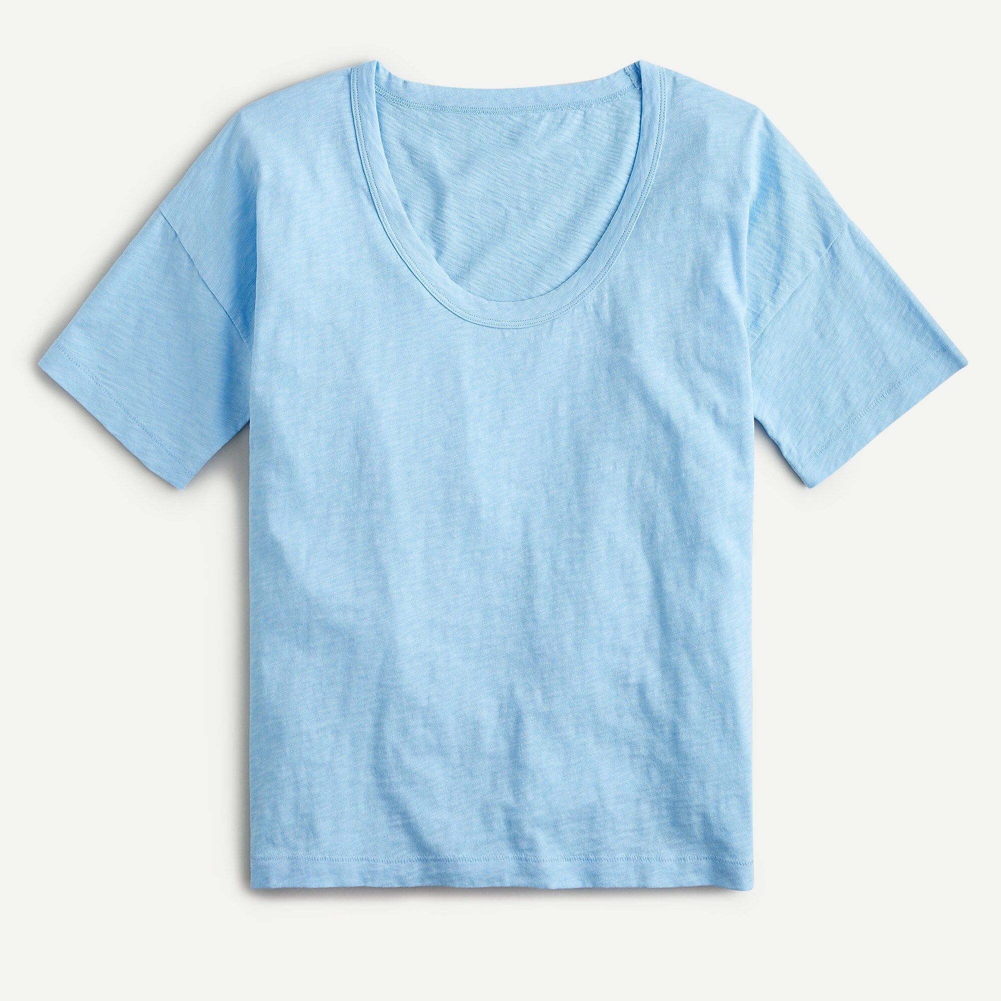 Slub cotton scoopneck T-shirt | J.Crew US