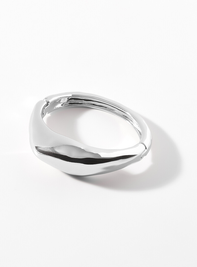 Wide angular bangle | Simons