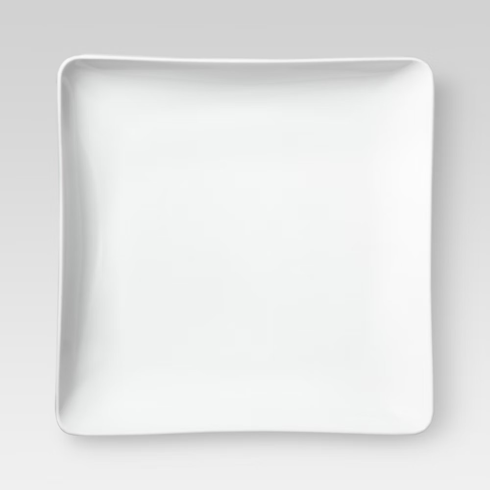 Square Porcelain Salad Plate 8 "" White - Threshold™ | Target