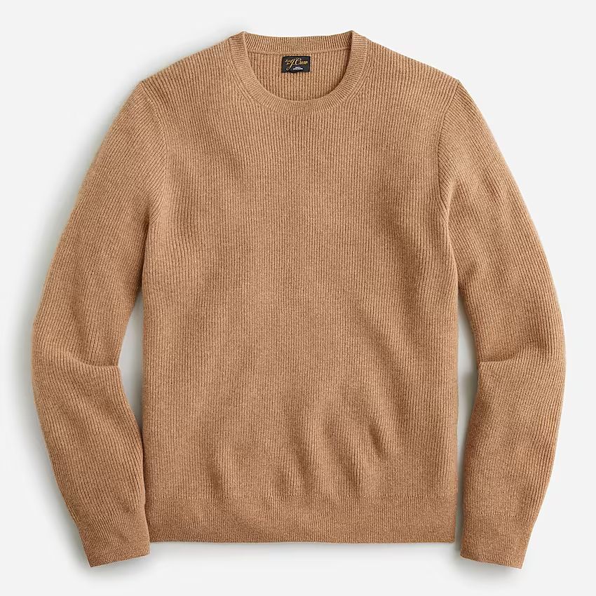 Cashmere cardigan-stitch crewneck sweater | J.Crew US