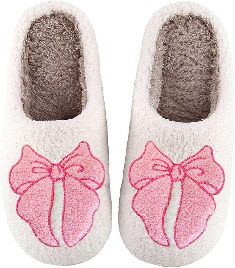 Heart Slippers Valentines Slippers For Women Men Indoor Fuzzy Warm Cotton Cozy Bedroom Slipper La... | Amazon (US)