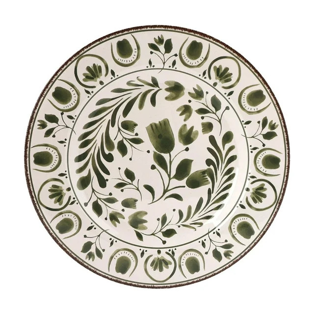 Better Homes & Gardens 11-inch Round Bamboo Melamine Dinner Plate, Green | Walmart (US)