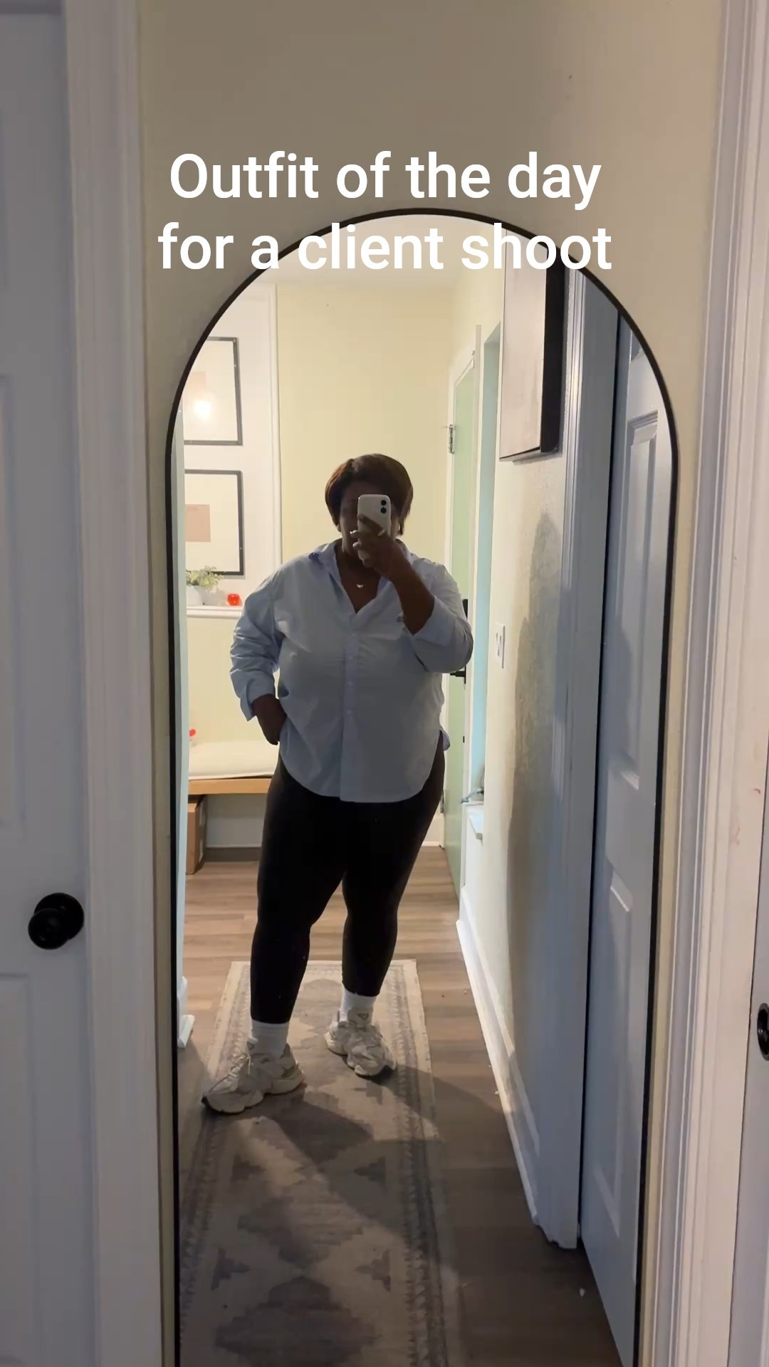 My current uniform: button down, leggings, socks and sneakerss

#LTKPlusSize #LTKFindsUnder50 #LTKStyleTip