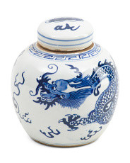 6x6.5 Porcelain Dragon Mini Jar With Lid | Home | Marshalls | Marshalls