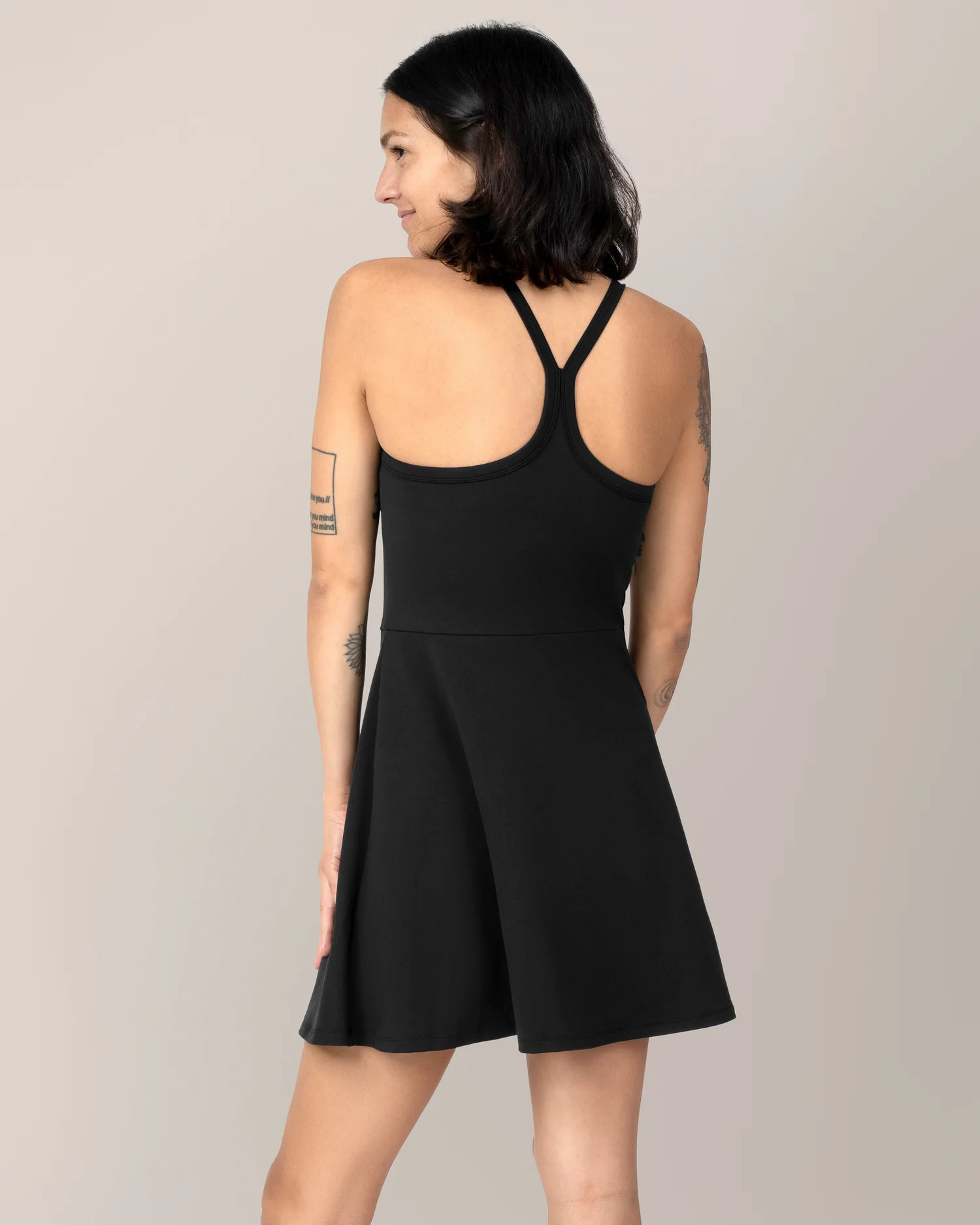 Stevie Active Racerback Nursing Dress | Black - Kindred Bravely | Kindred Bravely