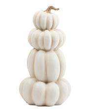 18.5in Indoor Outdoor Stacked Pumpkins Decor | Marshalls