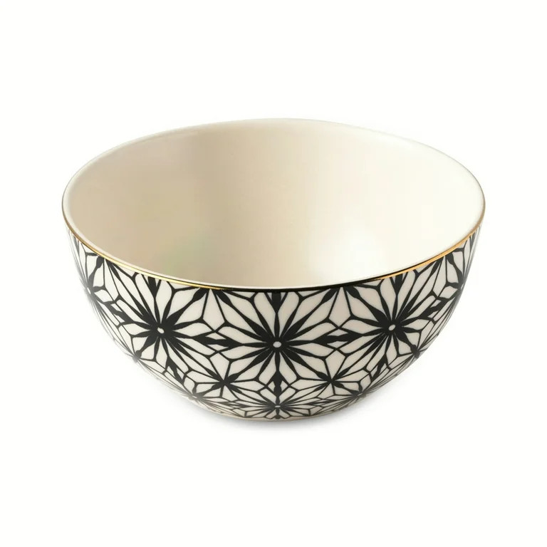 Thyme & Table Snowflake12-Piece Ceramic Dinnerware Set - Cream | Walmart (US)