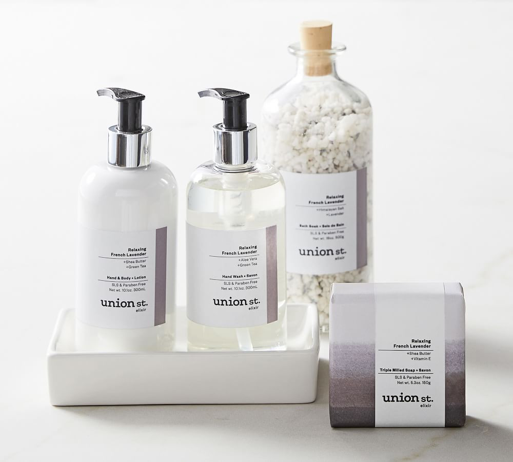 Union St. Elixir Relaxing French Lavender Deluxe Spa Set | Pottery Barn (US)