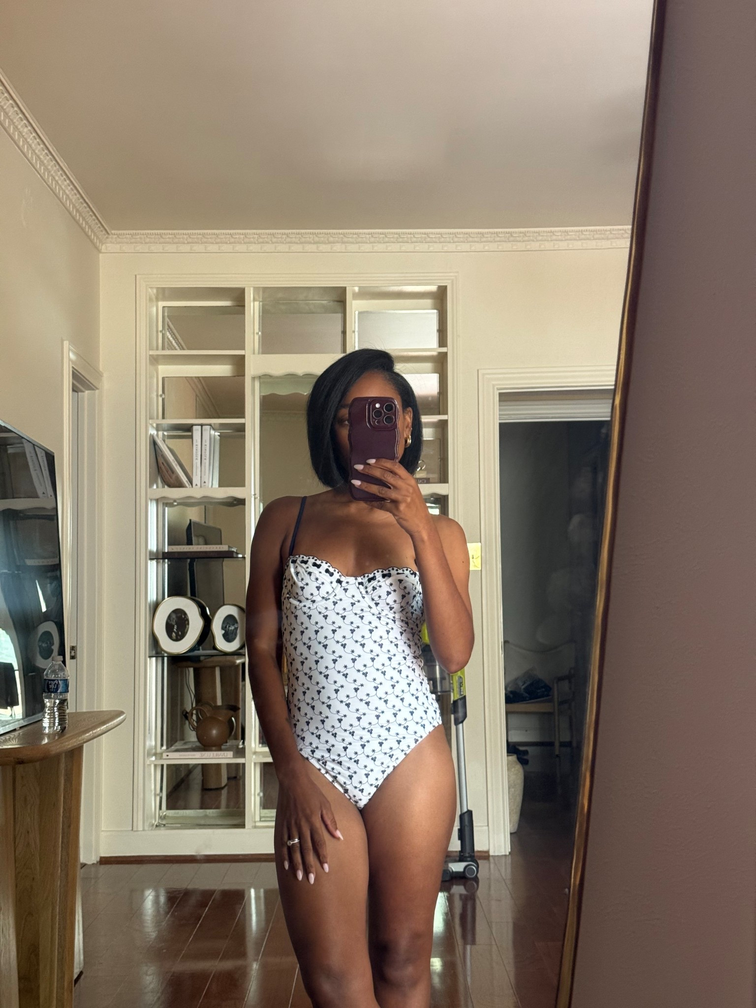 Navy and white eyelet one piece swimsuit 

#LTKSwim #LTKTravel #LTKStyleTip