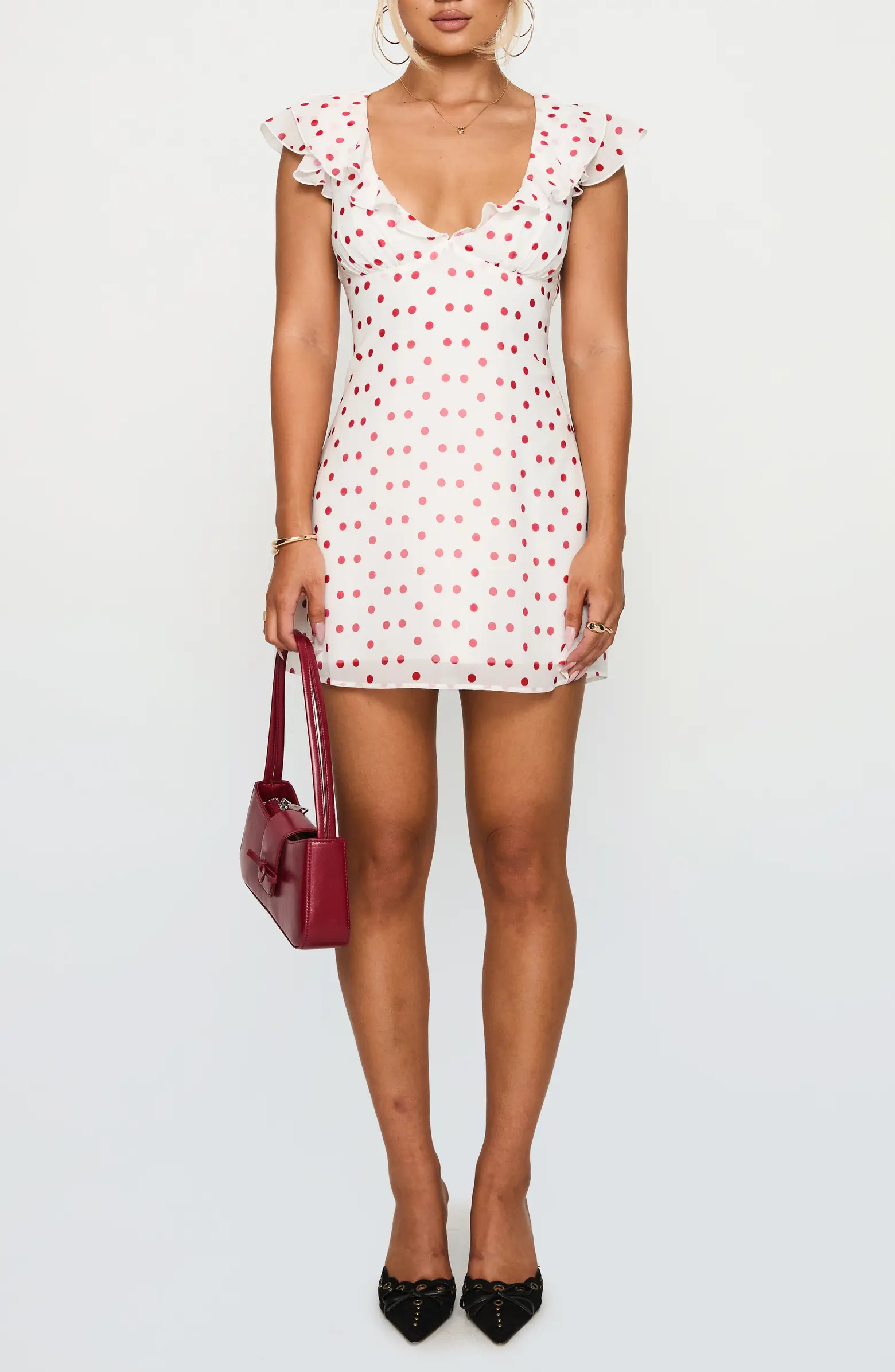 I Guess So Polka Dot Minidress | Nordstrom