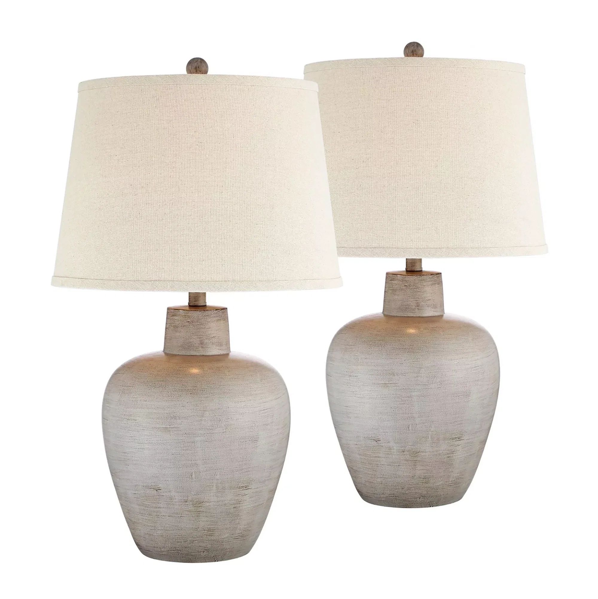 Demetrina 27" Light Terra-Cotta Table Lamp Set by Regency Hill (Set of 2) | Wayfair Professional