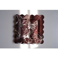 Red Marble Tray，travertine Organizer，home Decor, Bathroom Set, Decor, Natural Stone Plate Display | Etsy (US)