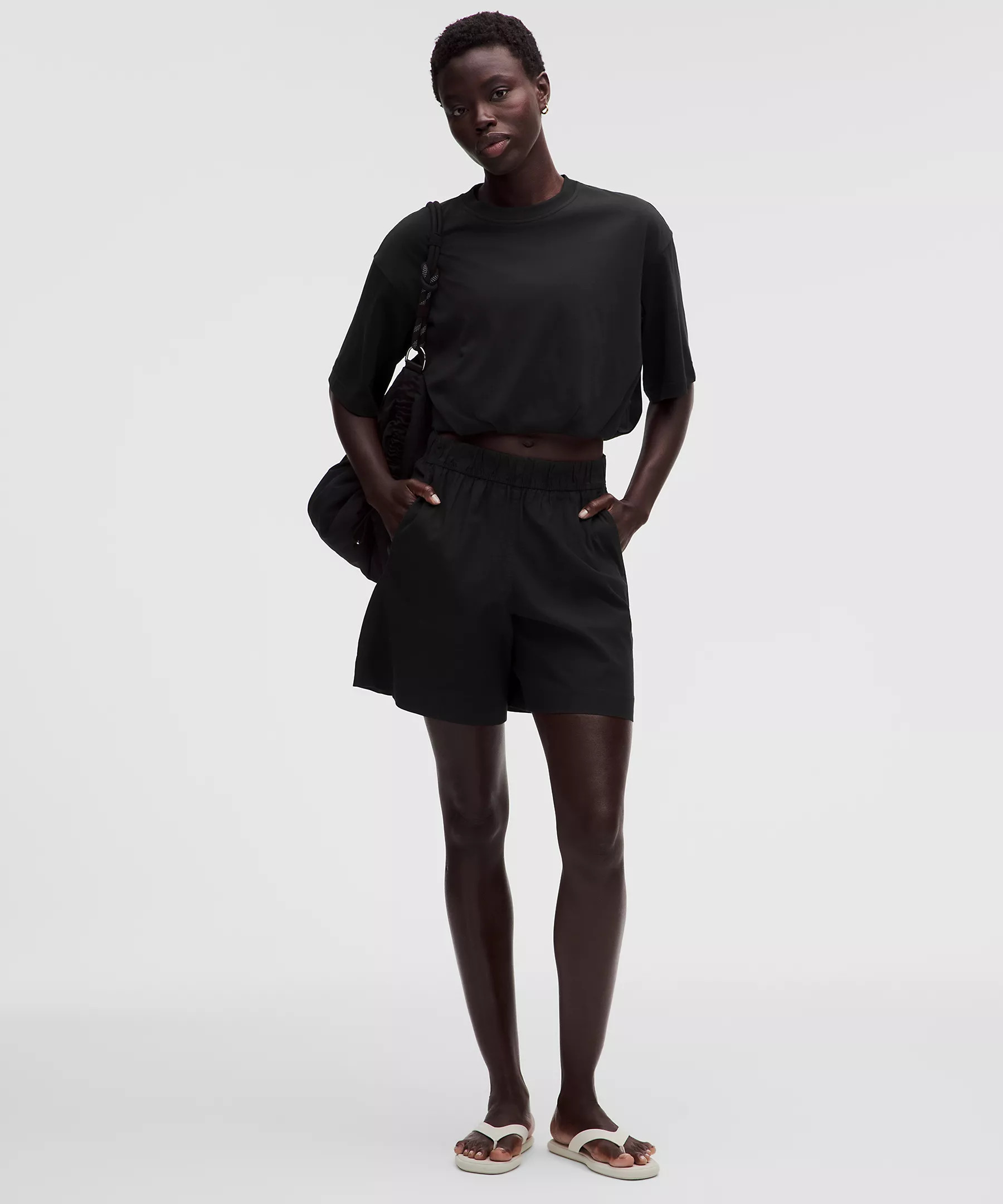 Cotton Jersey Bubble-Hem T-Shirt | Lululemon (US)