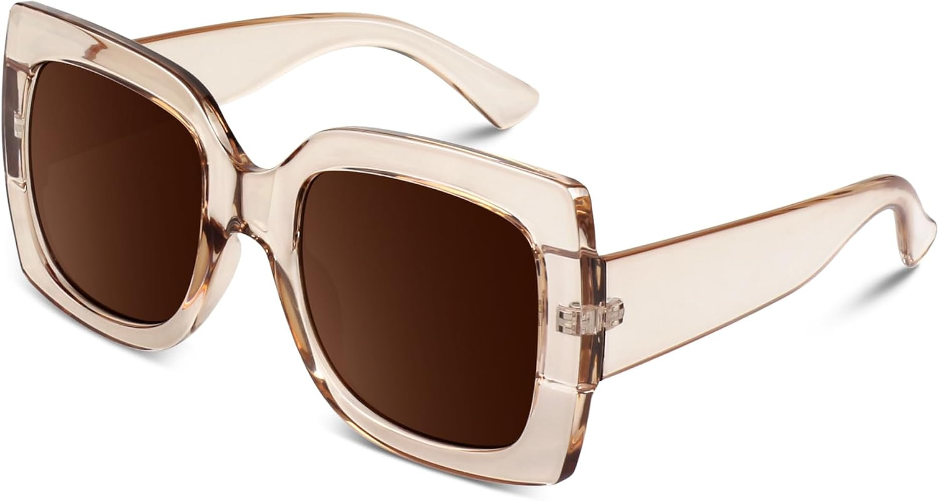 GQUEEN Oversized Square Frame Sunglasses Womens Retro Vintage Trendy Shades,S904 | Amazon (US)