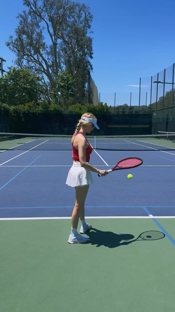 I’m wearing a size small skirt
xs top by wilson 
shoes size 6, they run big 

#LTKFitness #LTKFindsUnder100 #LTKActive