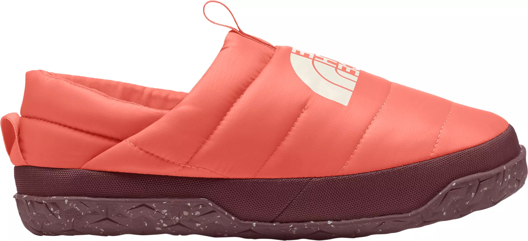 The North Face Women's Nuptse Mule Slippers, Size 10, Coral Sunrise | Dick's Sporting Goods