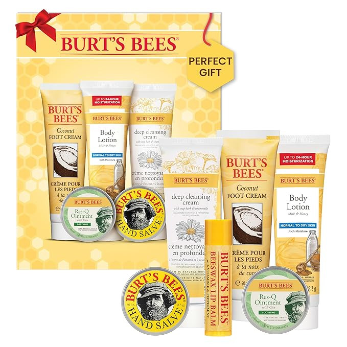 Burt's Bees Christmas Gifts, 6 Stocking Stuffers Products, Timeless Minis Kit - Original Beeswax ... | Amazon (US)