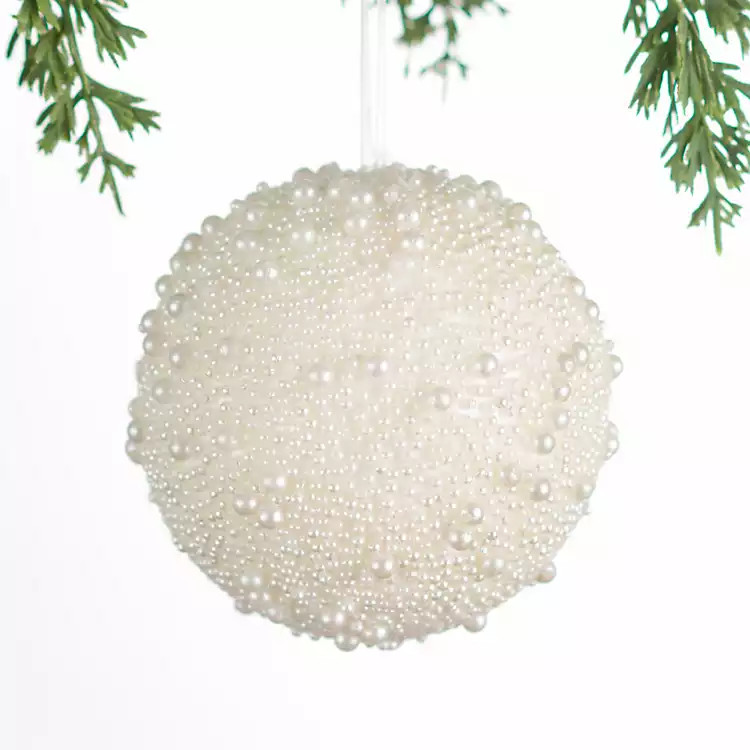 Beads and Pearls Christmas Ornament, 4 in. | Kirklands Home | Kirklands