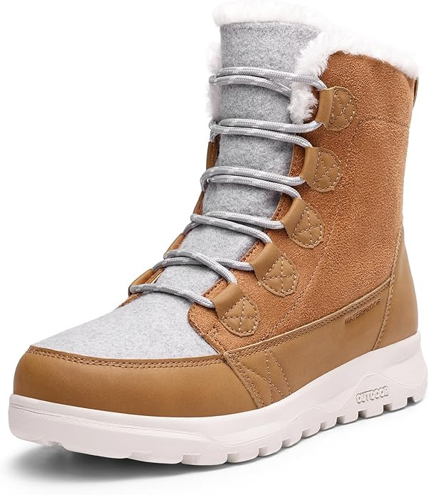 DREAM PAIRS Women's Winter Snow Boots Lace Up Warm Comfortable Faux Fur Lining Outdoor Ankle Boot... | Amazon (US)