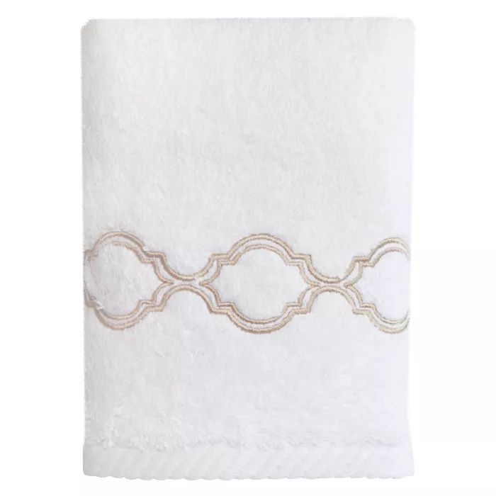 Trellis Embroidered Soft Twist Towel - Linum Home | Target