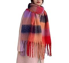 Wander Agio Winter Women Warm Scarf Long Shawl Large Scarves Cold Weather Thick Blanket Scarfs Co... | Amazon (US)