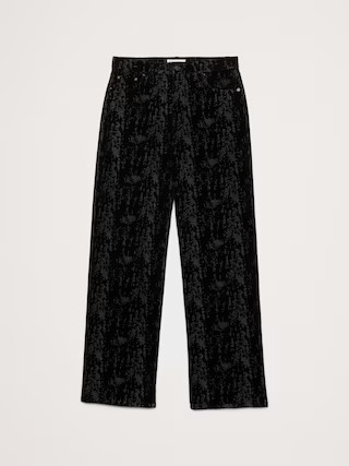 Mid-Rise 90S Loose Flocked Jean | Banana Republic (US)