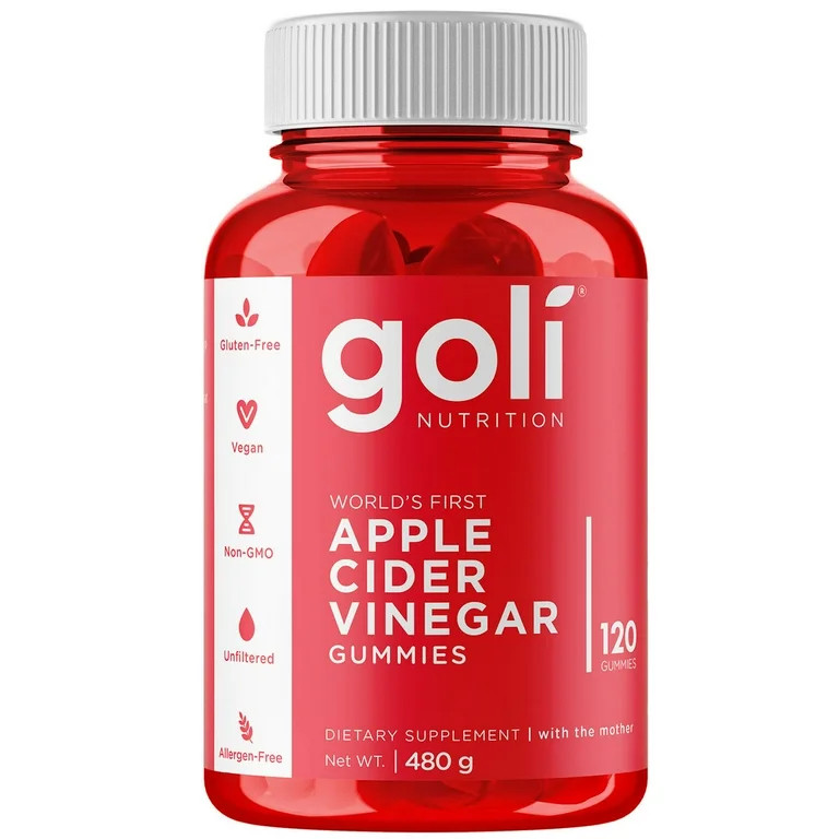 Goli Nutrition Apple Cider Vinegar Gummies, 120 Count | Walmart (US)