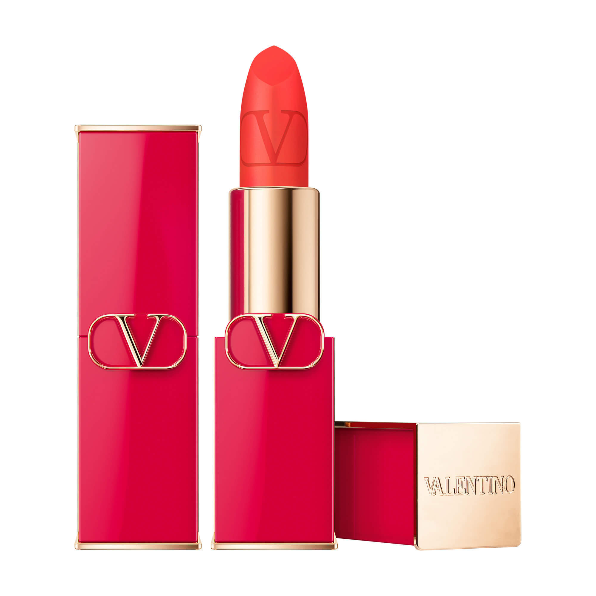 Valentino Beauty Rosso Refillable Lipstick | Shade: 403A Fierce Orange Matte | Personalized Gift | Valentino Beauty