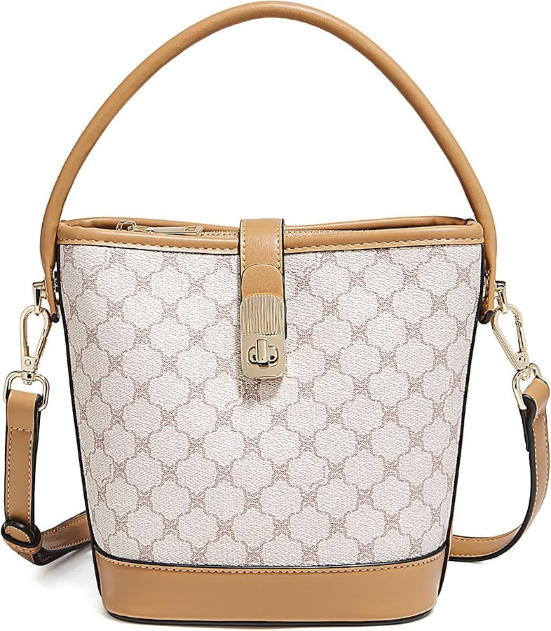 FOXLOVER Small Bucket Bag For Women Fashion Simplicity Crossbody Handbag Designer Shoulder Purse | Amazon (US)