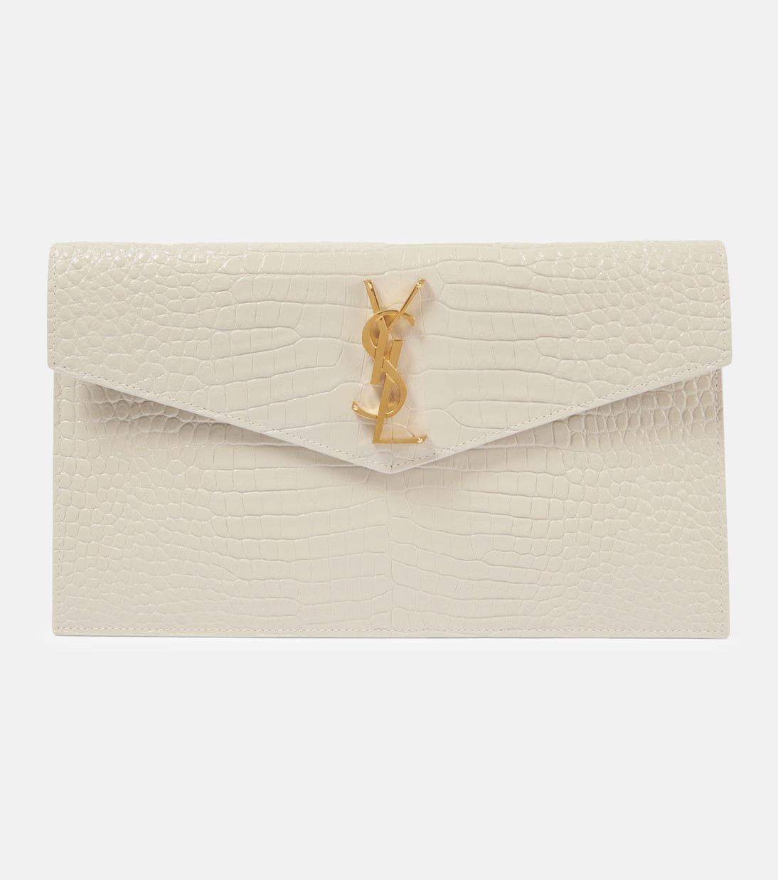 Uptown croc-effect leather clutch | Mytheresa (US/CA)
