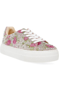 Click for more info about Sidny Crystal Pavé Platform Sneaker (Women)