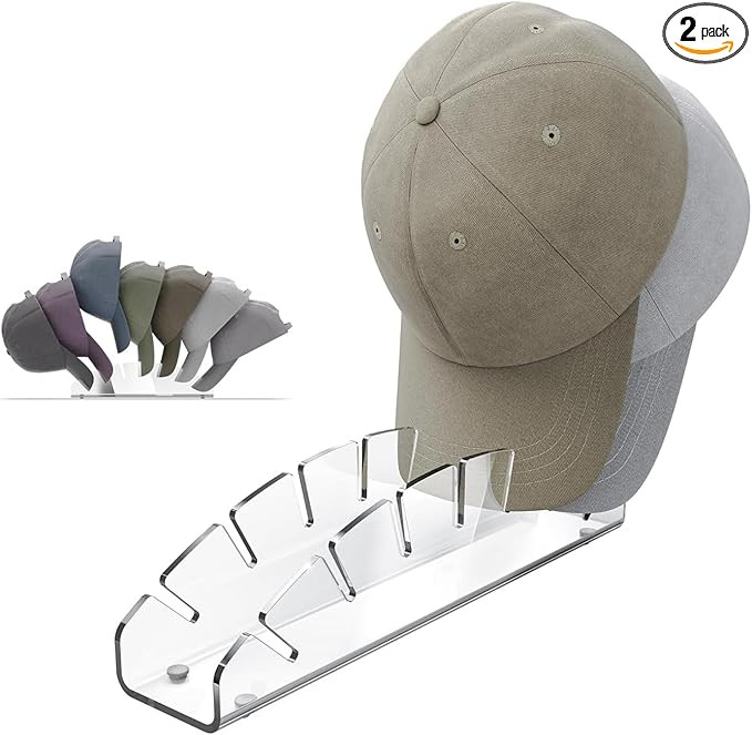 KYWYOYOU Hat Stand for Baseball Caps, Hat Organizer for Baseball Caps Shelf, Hat Organizer for Ba... | Amazon (US)