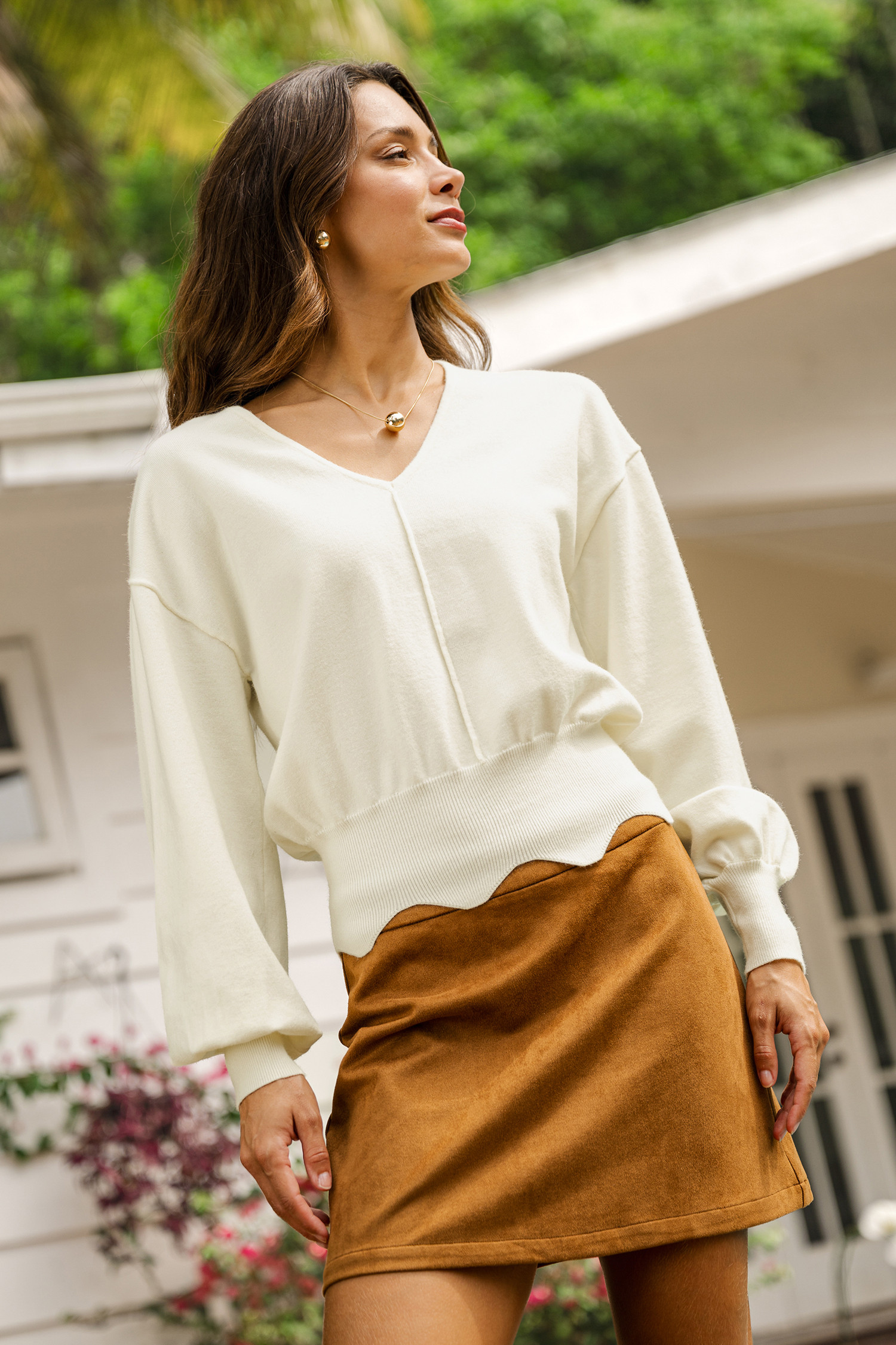 Local Celebrity Beige Sweater - S | Cupshe US