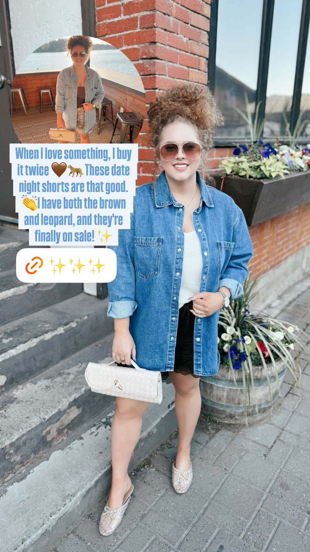 When I love something, I buy it twice 🤎🐆 These date night shorts are that good. 👏I have both the brown and leopard, and they're finally on sale! ✨ Silky Shorts | Lace Trim Details | Date Night Outfit | Elevated Loungewear | Chic Summer Style | Feminine Fashion | Effortless Outfit | Lightweight Shorts | Satin Feel | Neutral Fashion | Leopard Print Style | Brown Shorts Outfit | Vacation Outfit | Weekend Style | Summer Date Night | Flattering Fit | Girly Details | Trendy Fashion Find | Capsule Wardrobe Piece | Everyday Chic | Soft & Comfortable | Dressy Casual Outfit | Summer Staple | Boutique Style | Elevated Basics | Easy Outfit Formula | Feminine Aesthetic | Coffee Date Outfit | Girls Night Look | Summer Fashion Favorite 🤎🐆✨

#LTKootd #LTKMidsize #LTKSaleAlert