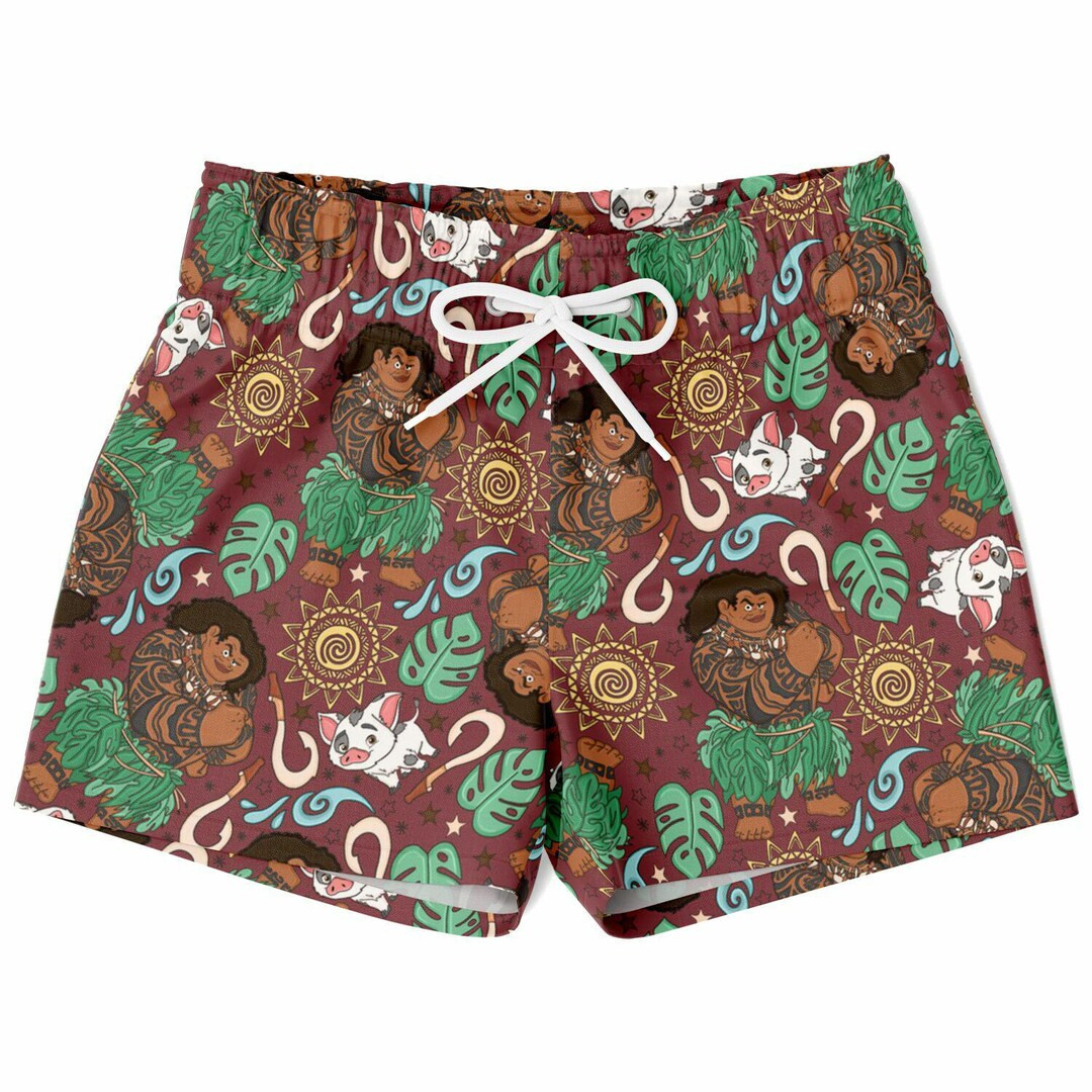 Maui Swim Trunks, Moana Boys Beach Shorts, Disney Vacation Swimwear, Swim Suit Swim Trunks, Vacat... | Etsy (US)