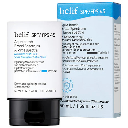 Aqua Bomb Broad Spectrum SPF 45 with Niacinamide - belif | Sephora | Sephora (CA)