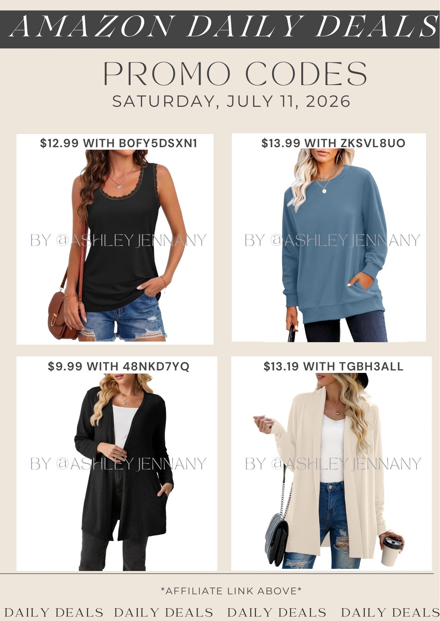 Amazon deals

#LTKSaleAlert #LTKMidsize #LTKootd