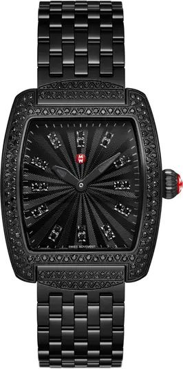 Mini Urban Noir Diamond Bracelet Watch, 29mm x 35mm | Nordstrom