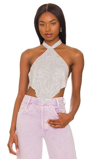 Chain Top in Silver | Revolve Clothing (Global)