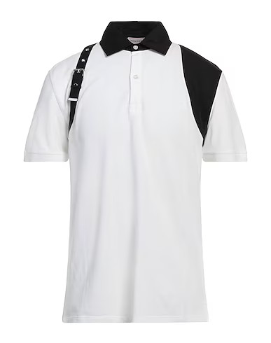 MCQUEEN  | White Men‘s Polo Shirt  | YOOX | YOOX (US)