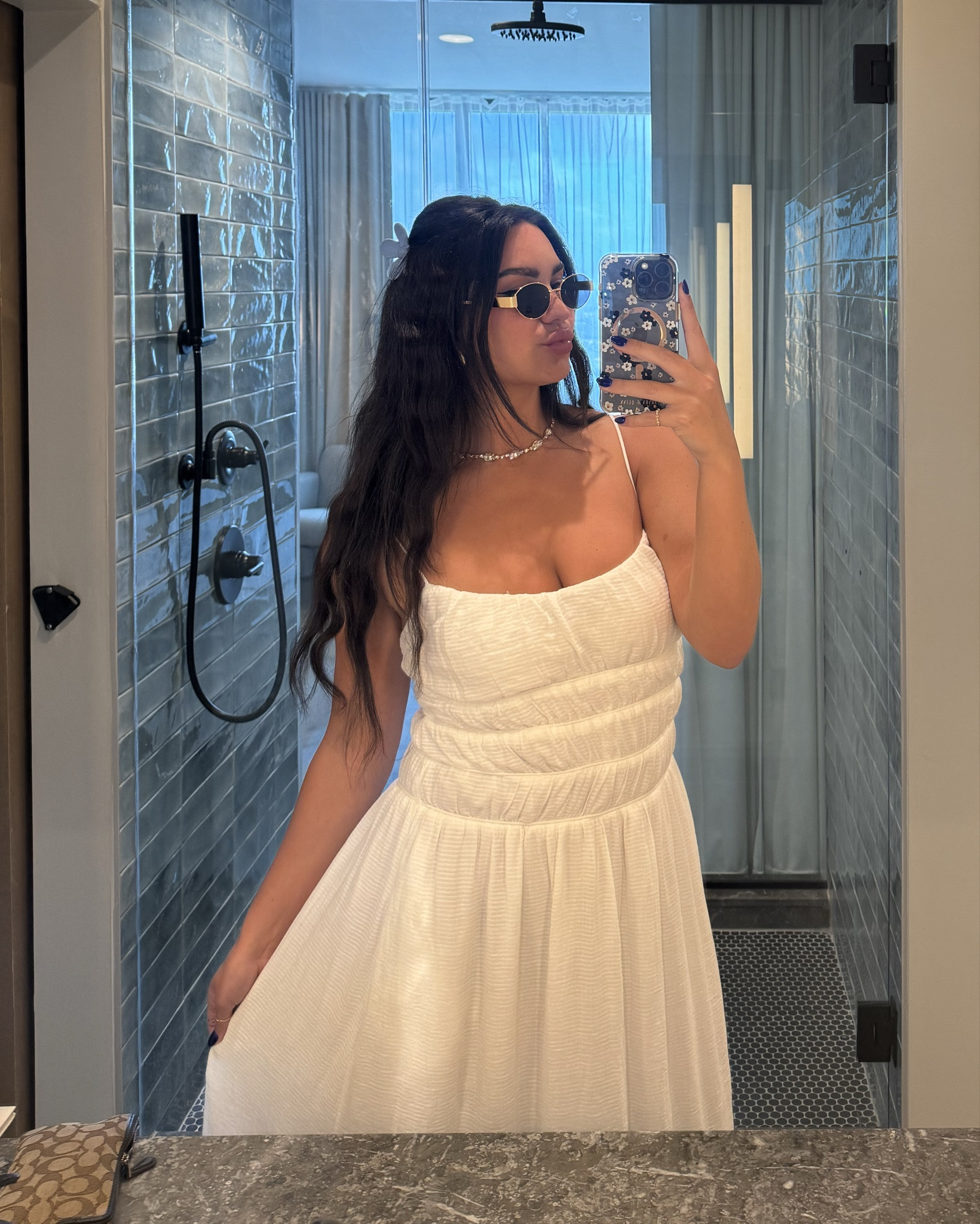 White flowy vacation dress I wore to dinner last night in Florida! So comfortable and beachy!! 

I’m 5’11 wearing a M 🦋✨

#LTKStyleTip #LTKU #LTKSeasonal