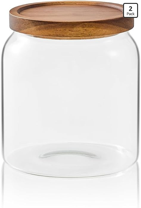 Sweejar Glass Jars for Laundry Room Organization, Half-Gallon Laundry Pods Container, Glass Food ... | Amazon (US)