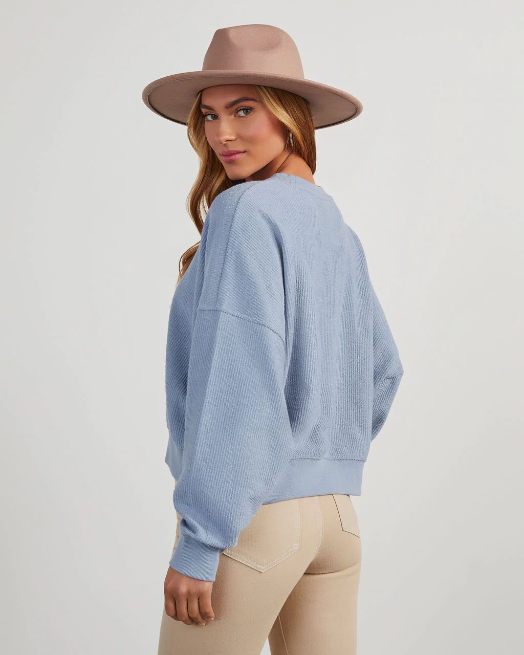 Ellory Cotton Ribbed Pullover | VICI Collection