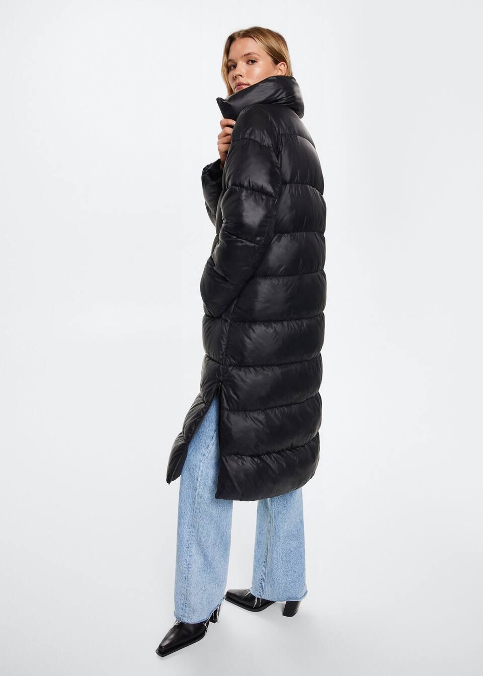 Quilted long coat | MANGO (UK)