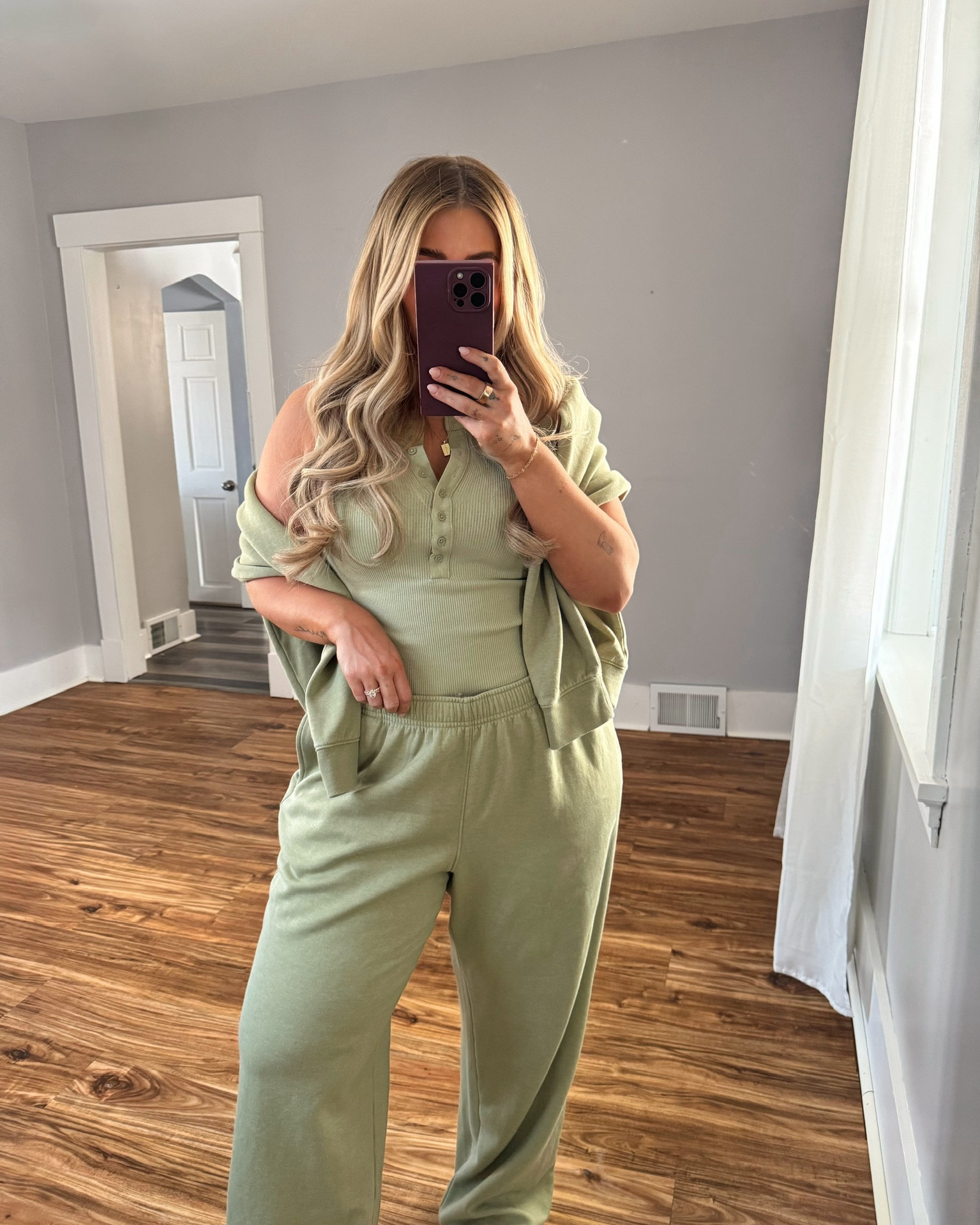 Target set🫶🏼 so comfy and cute #target #matchingset 

Top- small
Bottoms- XL
Quarter zip- XL 

#LTKMidsize #LTKSaleAlert #LTKSeasonal