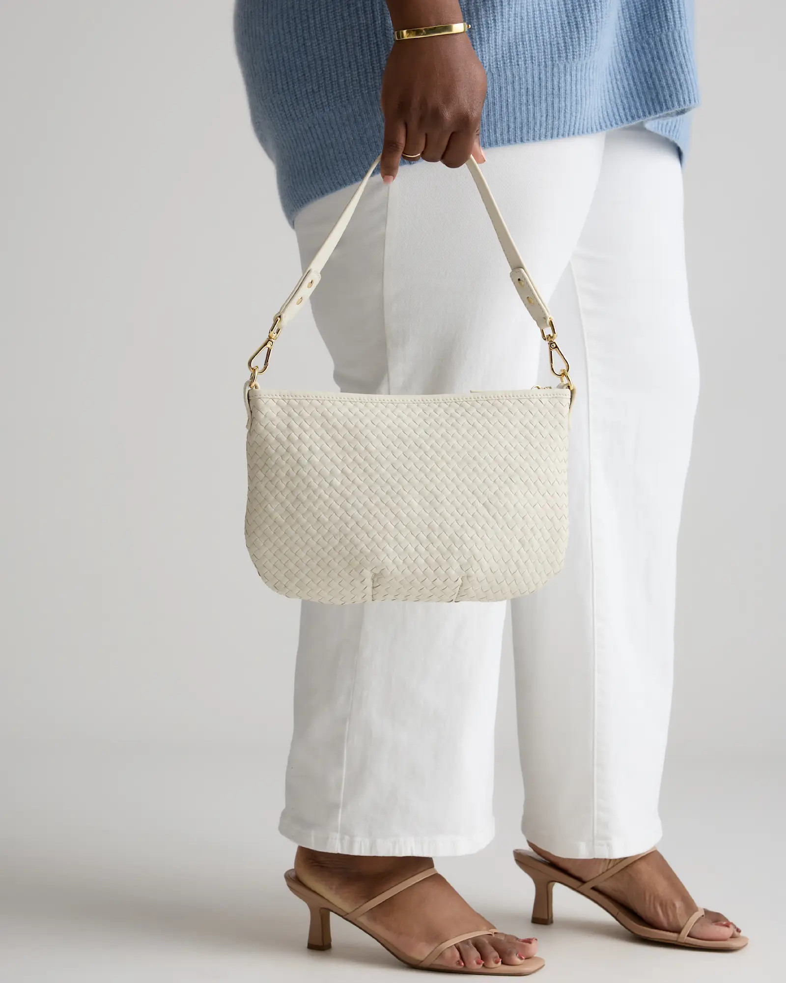 Italian Handwoven Leather Mini Shoulder Bag | Quince