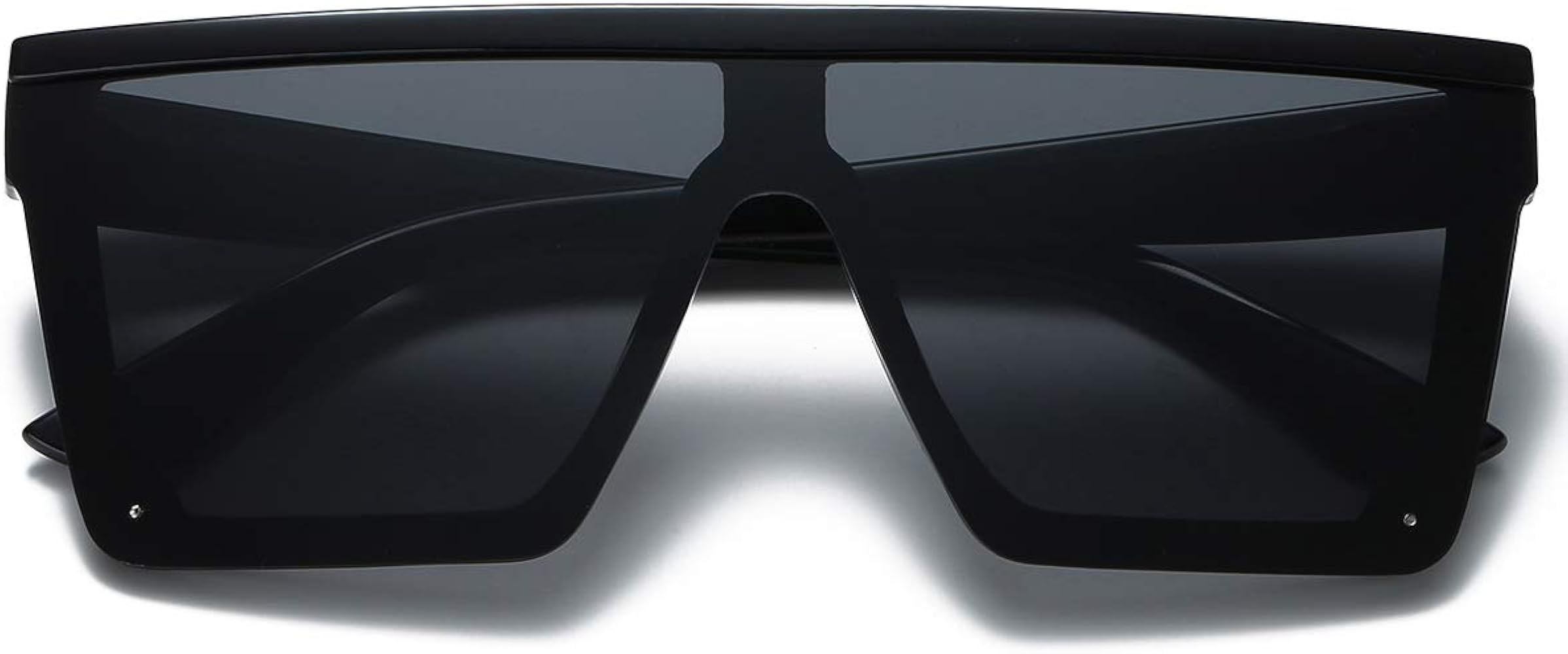 LKEYE - Oversize Shield Flat Top Square Sunglasses Siamese Rimless Lens LK1717 | Amazon (US)