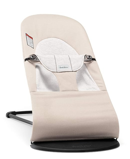 BABYBJÖRN Bouncer Balance Soft, Cotton/Jersey, Beige/Gray | Amazon (US)